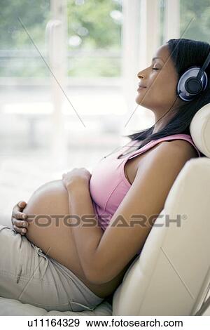 Stock Photo - Pregnant woman. Fotosearch