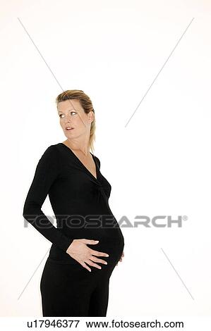 Stock Photo - Pregnant woman. Fotosearch