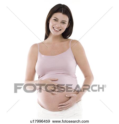 Stock Photo - Pregnant woman. Fotosearch