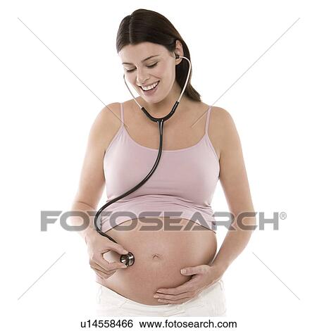 Stock Photograph - Pregnant woman. Fotosearch