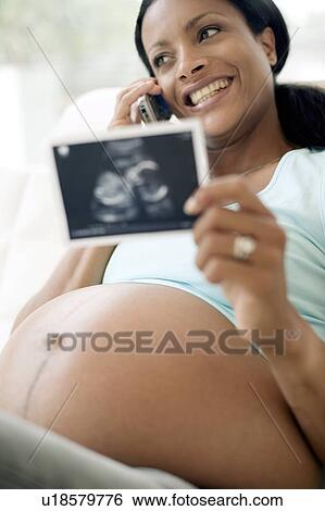 Stock Photograph - Pregnant woman. Fotosearch