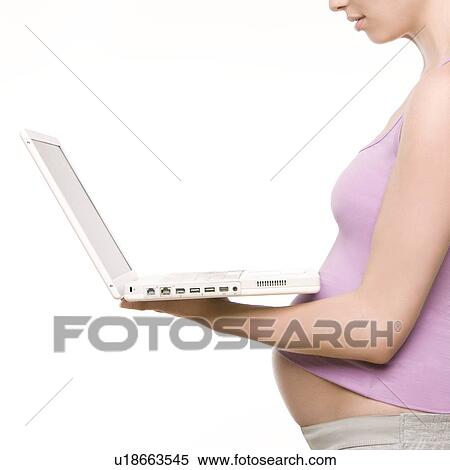 Stock Photography - Pregnant woman. Fotosearch