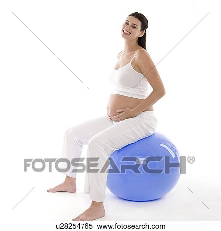 Stock Photography - Pregnant woman. Fotosearch