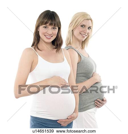 Stock Photo - Pregnant women. Fotosearch