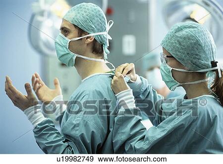 Stock Photo - Preparing for surgery. Fotosearch
