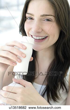 Stock Image - Probiotic drink. Fotosearch