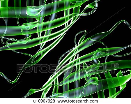 Stock Photo - Protein structure, artwork. Fotosearch