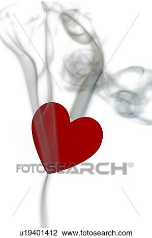 Red heart with smoke View Large Photo Image Stock Image - Red heart with smoke. Fotosearch