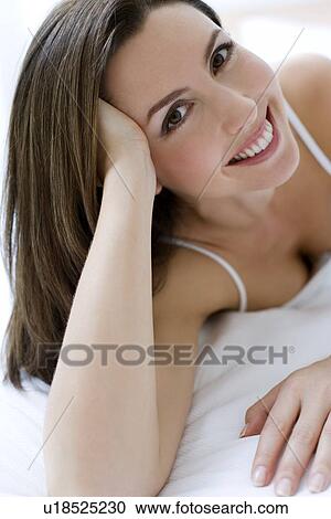 Stock Image - Resting woman. Fotosearch