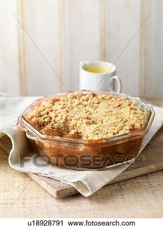 Rhubarb crumble dessert View Large Photo Image Stock Image - Rhubarb crumble dessert. Fotosearch