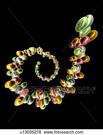 Stock Photo - Ribonucleic acid, conceptual artwork. Fotosearch