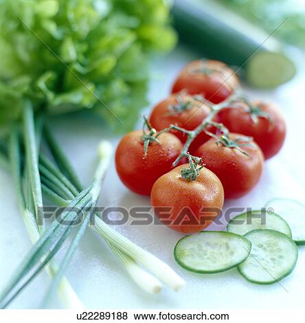 Stock Photo - Salad vegetables. Fotosearch