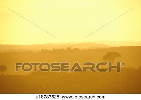 Scenic view, Buonconvento, Tuscany, Italy View Large Photo Image Stock Photo - Scenic view, Buonconvento, Tuscany, Italy. Fotosearch