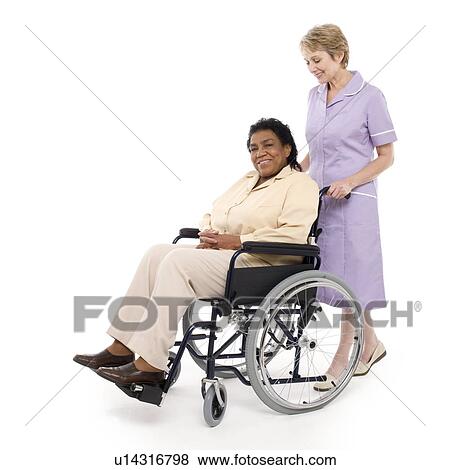 Senior woman and nurse View Large Photo Image Stock Photo - Senior woman and nurse. Fotosearch