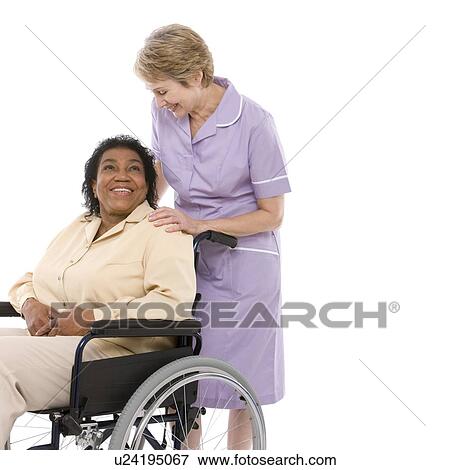 Senior woman and nurse View Large Photo Image Stock Photo - Senior woman and nurse. Fotosearch