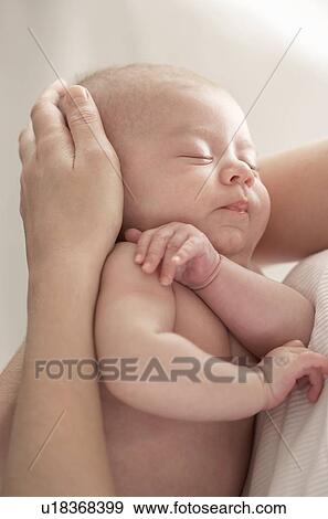 Stock Photo - Sleeping baby. Fotosearch