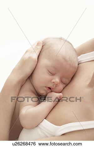 Stock Photograph - Sleeping baby. Fotosearch