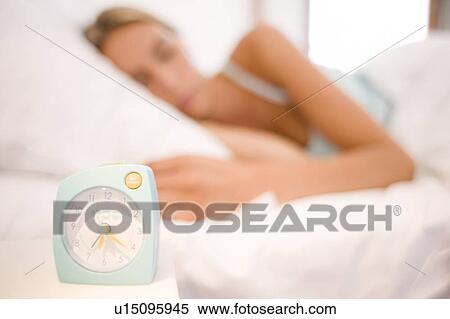Stock Photography - Sleeping woman. Fotosearch
