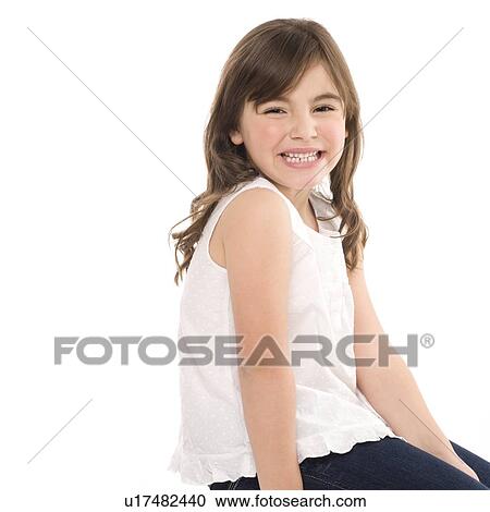 Stock Image - Smiling girl. Fotosearch