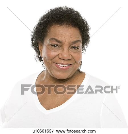 Stock Photo - Smiling senior woman. Fotosearch