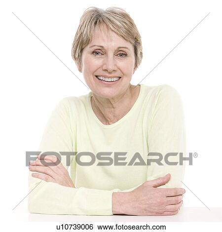 Stock Photograph - Smiling senior woman. Fotosearch