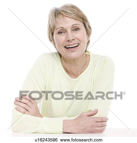 Stock Photograph - Smiling senior woman. Fotosearch