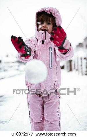 Snowball fight View Large Photo Image Stock Photo - Snowball fight. Fotosearch
