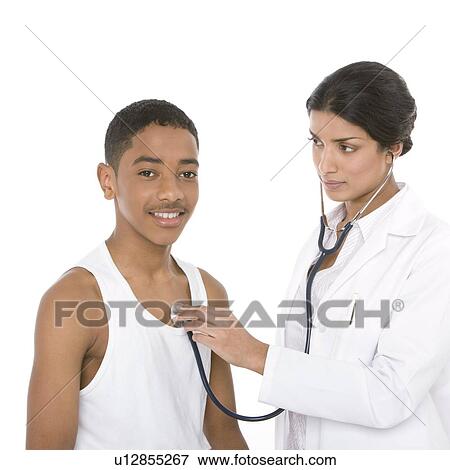 Stethoscope examination View Large Photo Image Stock Photo - Stethoscope examination. Fotosearch