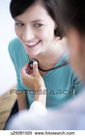 Stock Photography - Stethoscope examination. Fotosearch