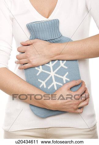 Stock Image - Stomach pain. Fotosearch