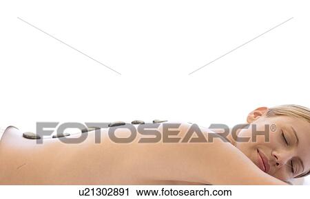 Stock Image - Stone therapy. Fotosearch