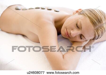 Stock Photo - Stone therapy. Fotosearch