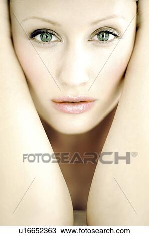 Stock Image - Stressed woman. Fotosearch