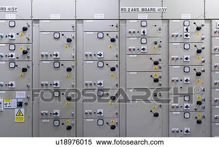 Switch gear in hydroelectric power station View Large Photo Image Stock Photography - Switch gear in hydroelectric power station. Fotosearch