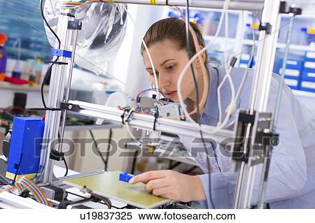 Technician using 3d printer View Large Photo Image Stock Photography - Technician using 3d printer. Fotosearch