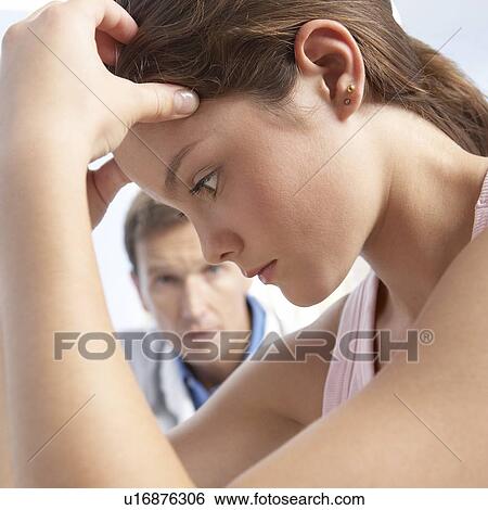 Stock Photograph - Teenage depression. Fotosearch