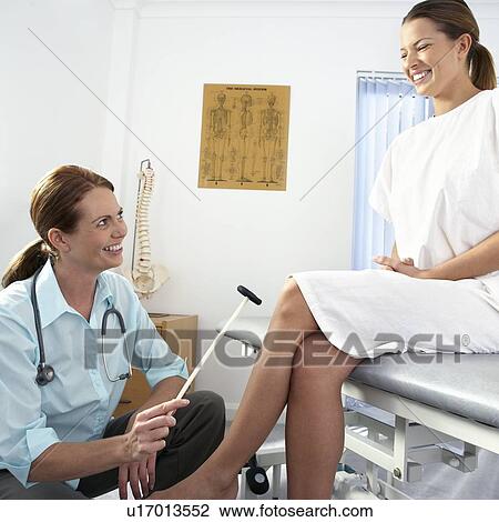 Stock Image - Testing reflexes. Fotosearch