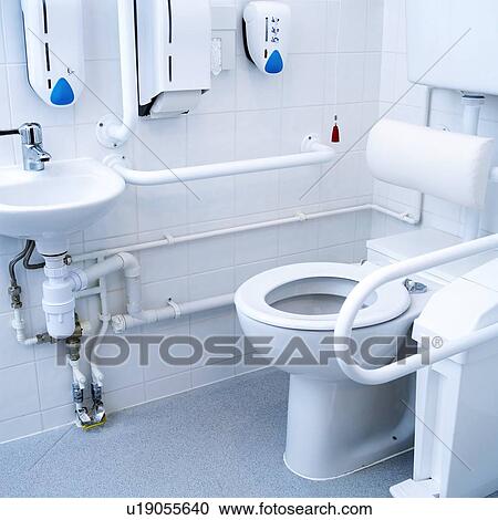 Toilet in a hospital View Large Photo Image Stock Image - Toilet in a hospital. Fotosearch