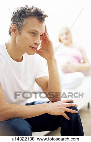 Stock Photo - Troubled man. Fotosearch