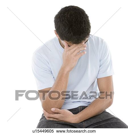 Stock Photography - Upset teenage boy. Fotosearch