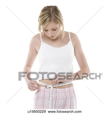 Stock Photo - Waist measurement. Fotosearch