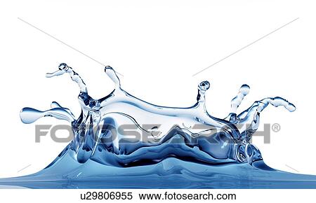 Stock Photography - Water drop impact. Fotosearch