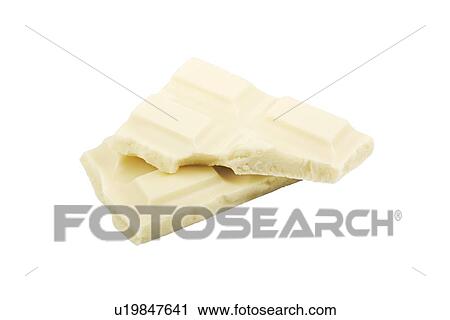Stock Image - White chocolate. Fotosearch