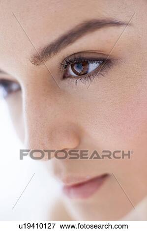 Woman with brown eyes View Large Photo Image Stock Photo - Woman with brown eyes. Fotosearch
