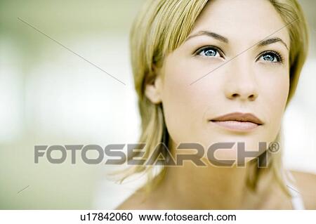Stock Image - Woman's face. Fotosearch