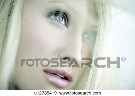 Stock Photo - Woman's face. Fotosearch