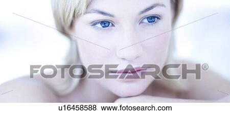 Stock Photo - Woman's face. Fotosearch
