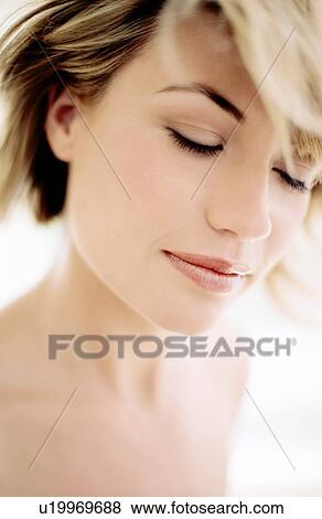 Woman's face View Large Photo Image Stock Photo - Woman's face. Fotosearch
