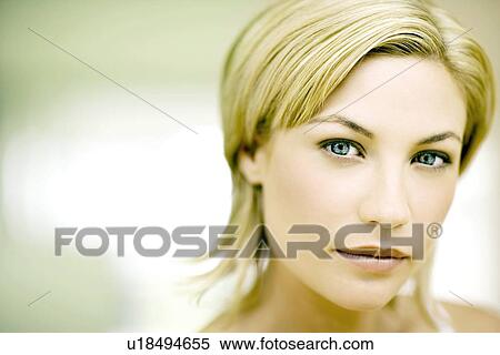 Stock Photography - Woman's face. Fotosearch
