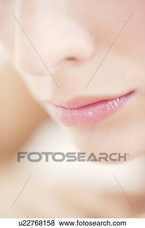 Stock Photo - Woman's lips. Fotosearch